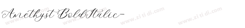 Amethyst BoldItalic字体转换